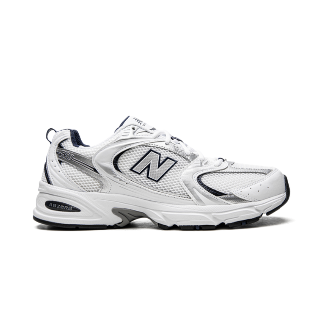 New Balance 530 White Silver Navy