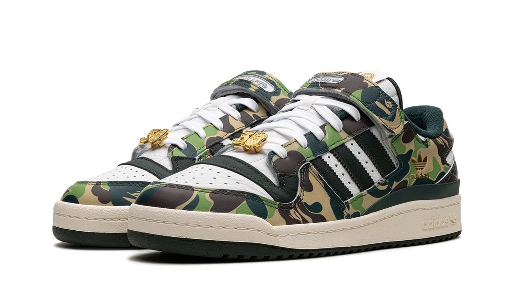 Adidas Forum 84 Low Bape 30th Anniversary Green Camo