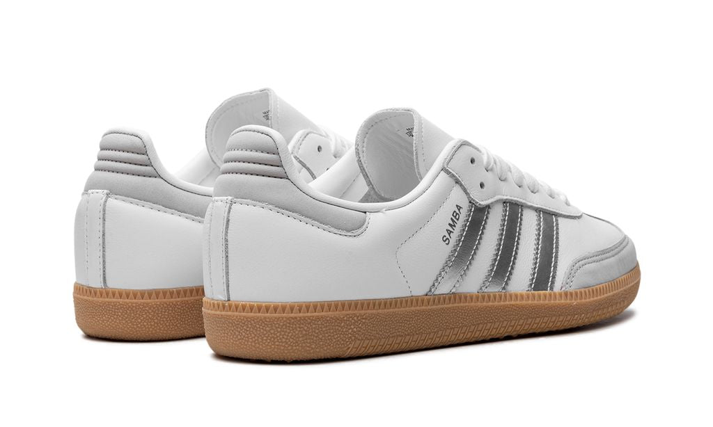 Adidas Samba White Silver Metallic Grey