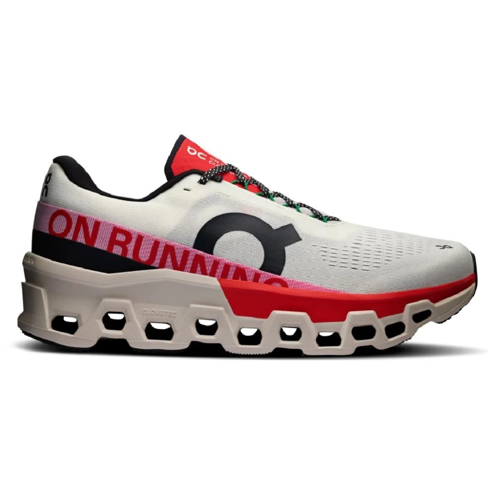 On Running Cloudmonster 2 "Ivory Red"
